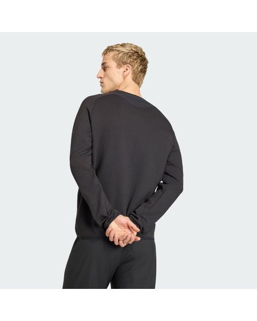 Adidas Black Germany Tiro Travel Crew Sweatshirt for men