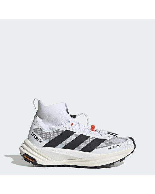 Adidas White Terrex Freehiker 3 Ultra Gore-Tex Hiking Shoes for men