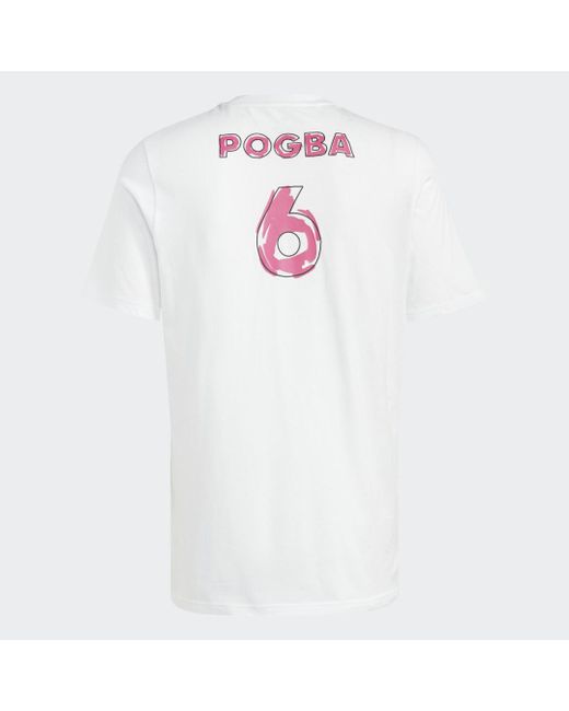 Officier Email Luipaard adidas Pogba Icon Graphic T-shirt in het Wit voor heren | Lyst BE