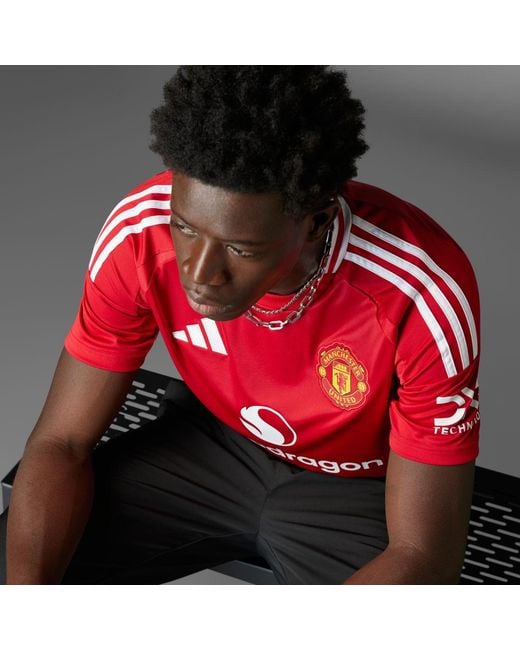 Adidas Red Manchester United 24/25 Home Jersey for men