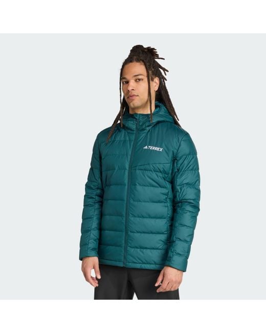 Chaqueta Ligera De Plumón Con Capucha Terrex Multi Climawarm Adidas de hombre de color Green