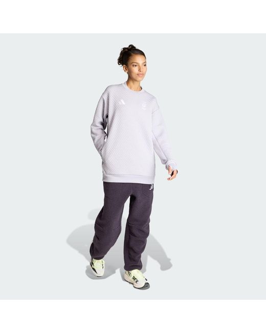 Adidas White Team D Xploric Crew Neck Sweatshirt