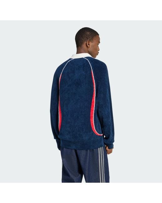 Adidas Blue Retro Remix Teamgeist Polo for men