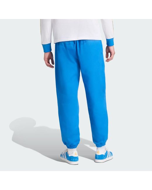 Adidas Blue Real Madrid Terrace Icons Drill Tracksuit Bottoms for men