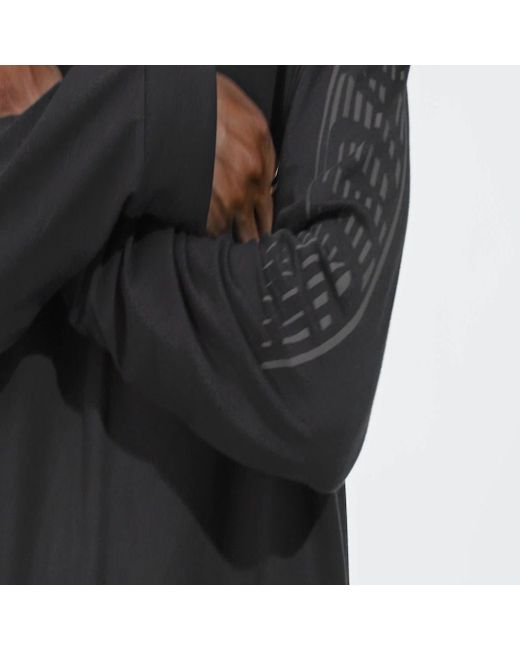 Maglia Sportswear Brand Love Long Sleeve di Adidas in Black da Uomo