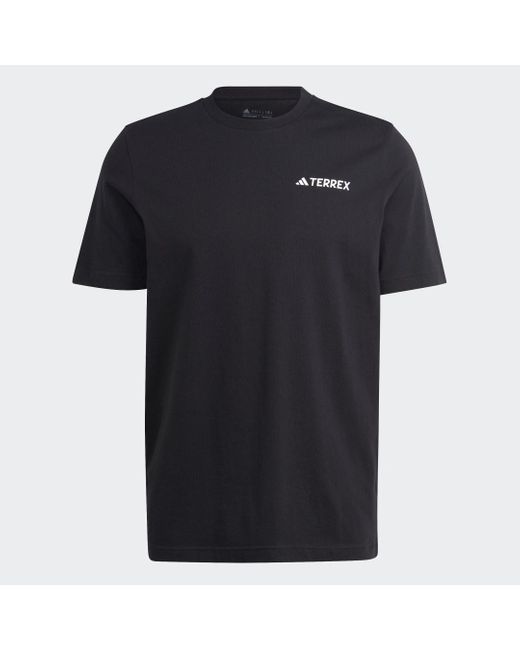 Adidas Black Terrex Graphic Mtn 2.0 T-shirt for men