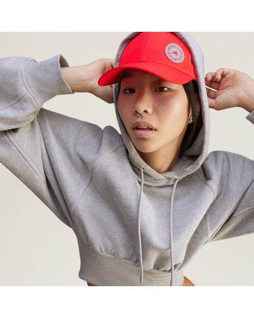 Adidas Gray By Stella Mccartney Cropped Hoodie