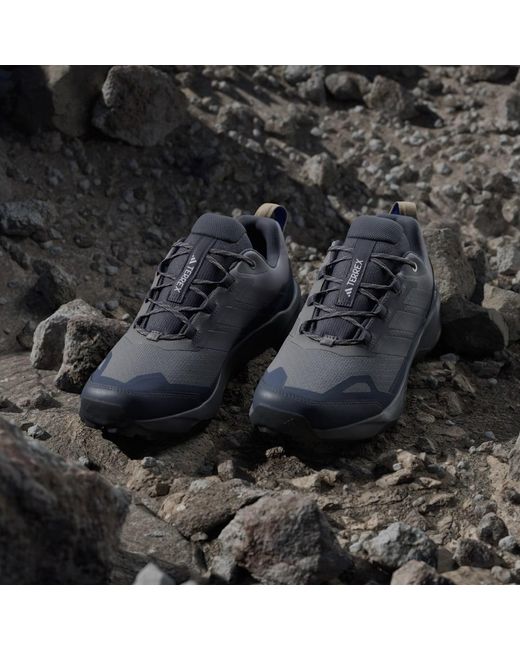 Adidas Blue Terrex Skychaser Ax5 Hiking Shoes for men