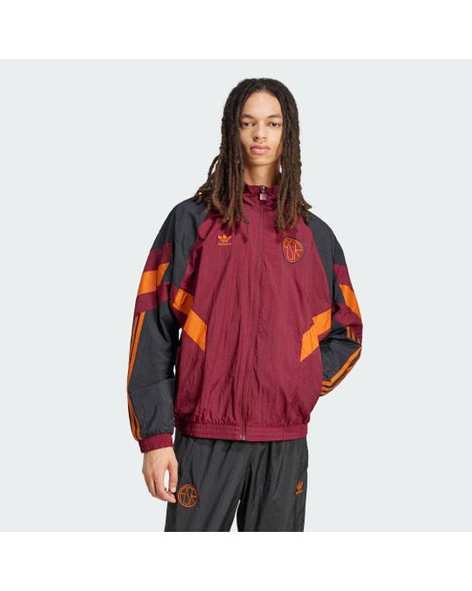 Adidas Red As Roma Originals Track Top for men