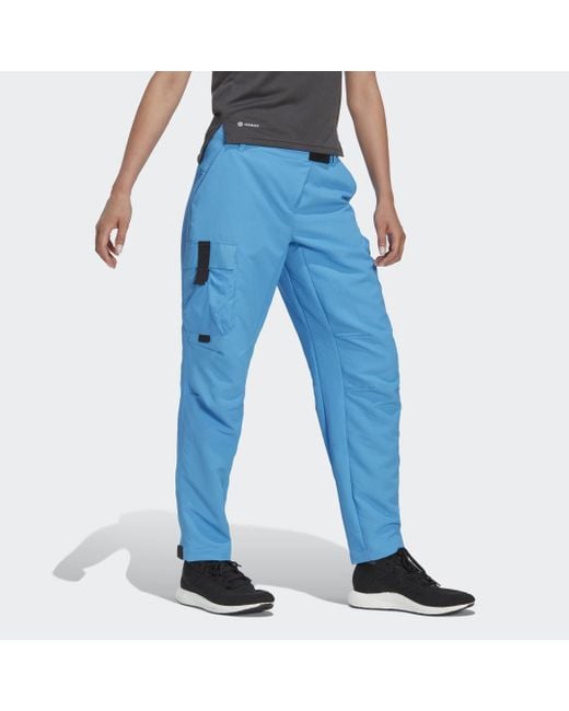 Adidas Blue Terrex Made To Be Remade Hiking Trousers