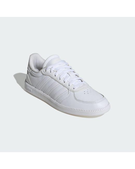 Adidas White Breaknet Low-Top Trainers