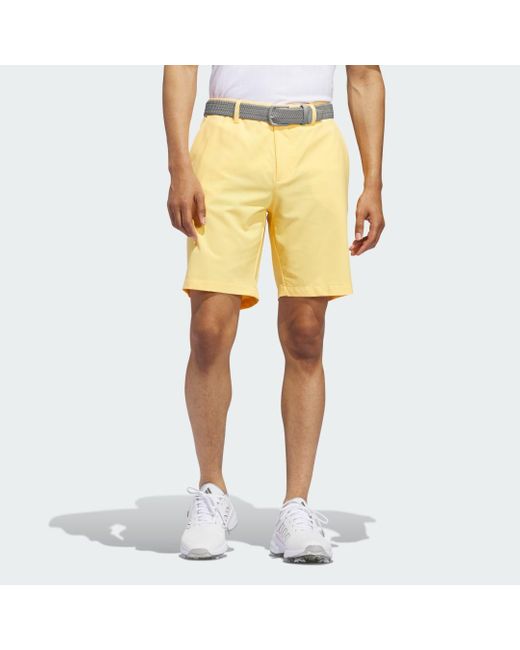 Adidas Yellow Ultimate365 8.5-inch Golf Shorts for men
