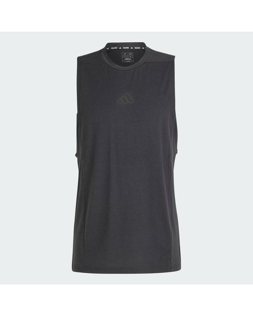 Adidas Black Designed For Training Workout Tank Top for men