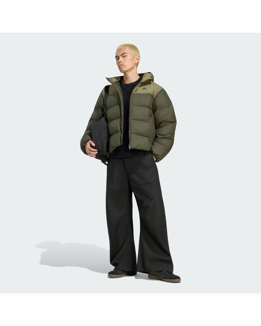 Adidas Green Hooded Regen Jacket for men