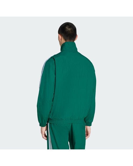Adidas Green Firebird Woven Track Top for men