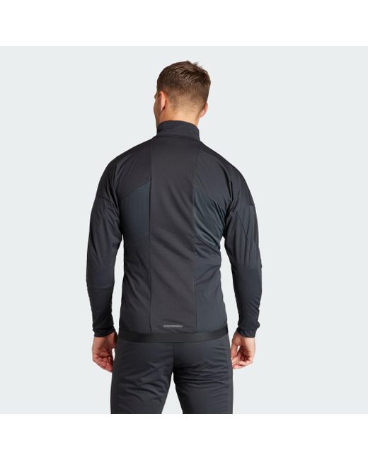 Adidas Black Terrex Xperior Cross-country Ski Soft Shell Jacket for men