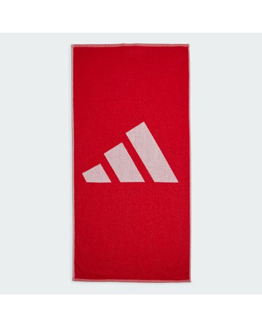 Adidas Handdoek Small in het Red