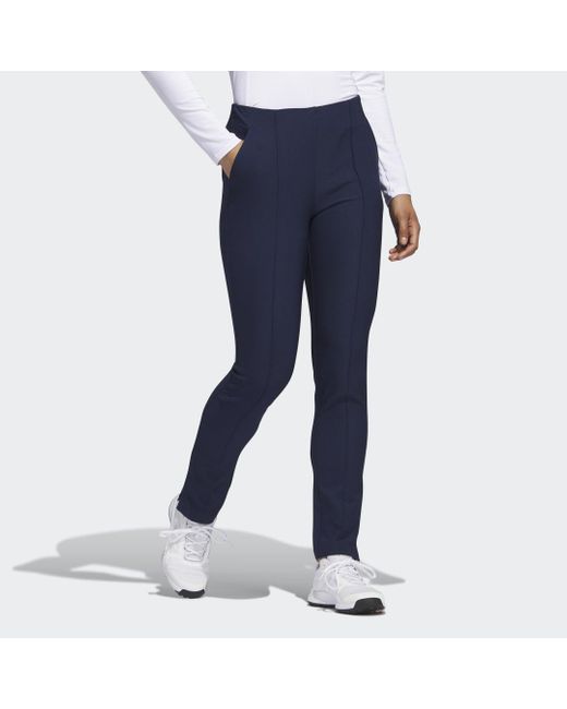 Adidas Blue Pintuck Pull-On Joggers