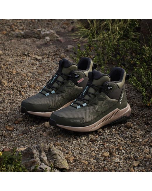 Adidas Green Terrex Anylander Climawarm+ Hiking Shoes