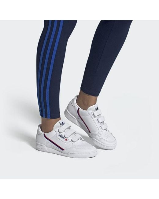 80s continental trainers white white scarlet navy