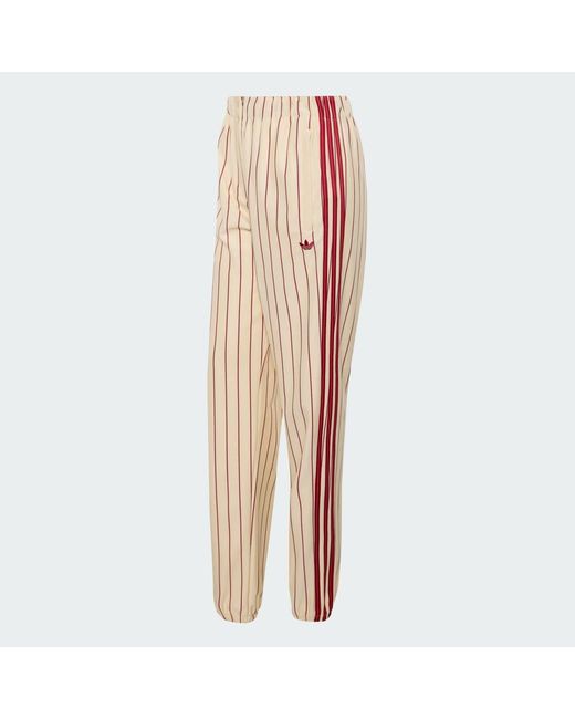 Adidas Orange Pinstripe Firebird Track Pant