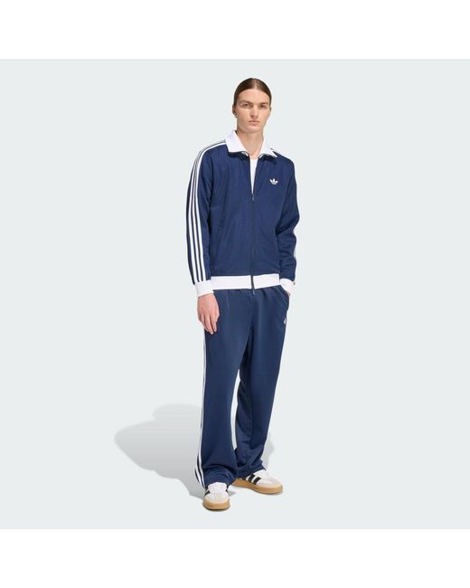 Adidas Blue Adicolor Loose Tracksuit Bottom for men