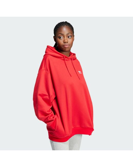 Trefoil Oversized di Adidas in Red