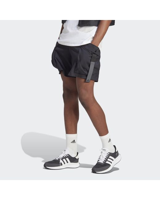 adidas City Escape Cargo Shorts in Black for Men Lyst UK