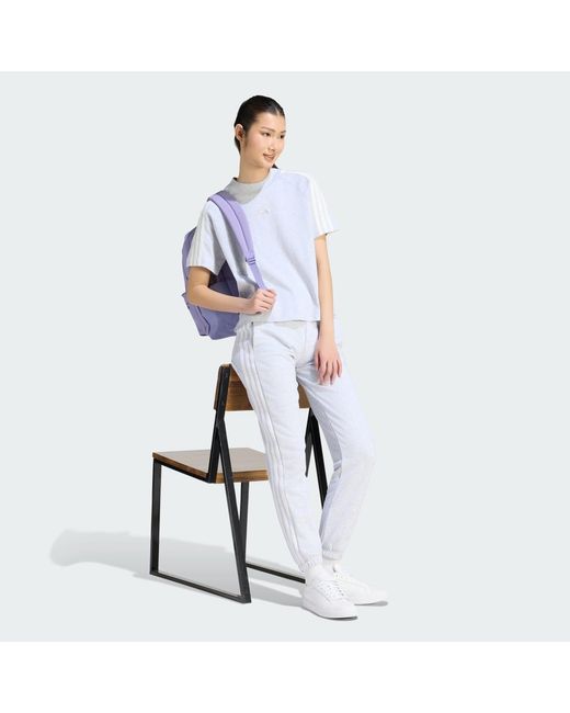 Adidas Originals White Kit 3-Stripes T-Shirt