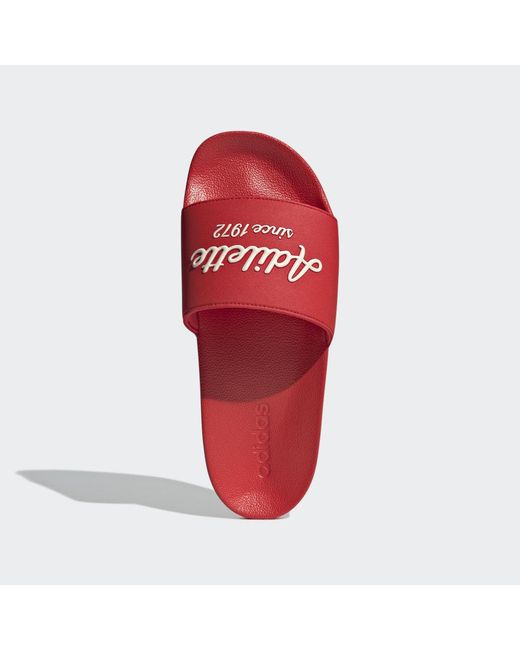 Adidas Red Adilette Shower Slides