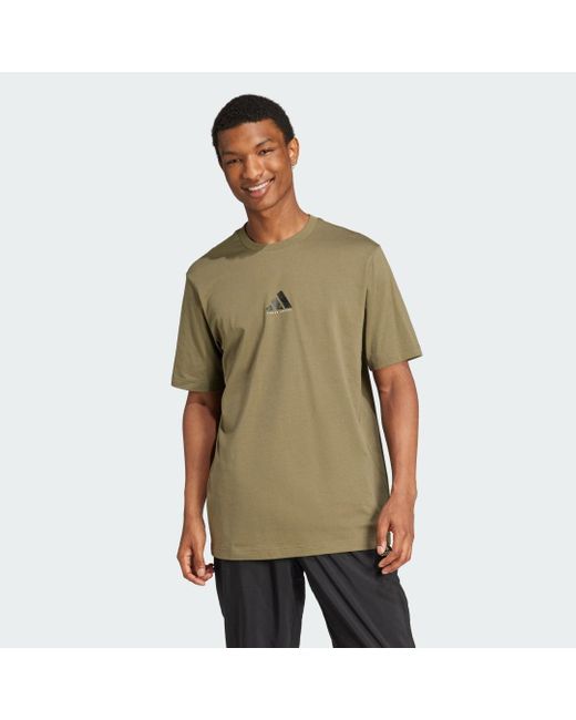 Camiseta Codes Photoreal Graphic Adidas de hombre de color Green
