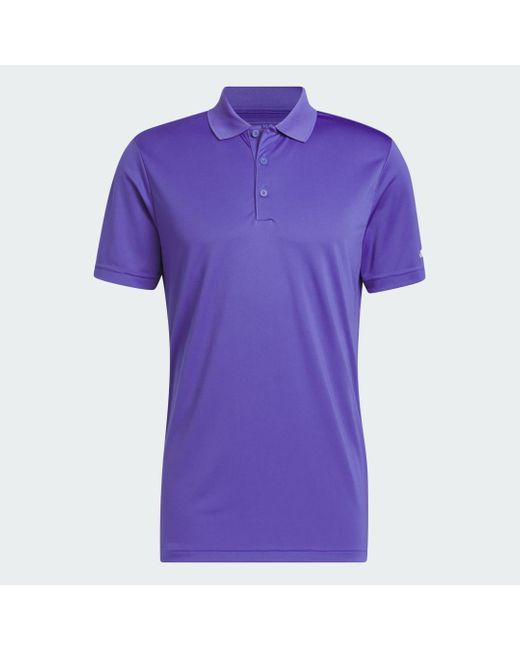 Polo Core Performance Primegreen di Adidas in Purple da Uomo