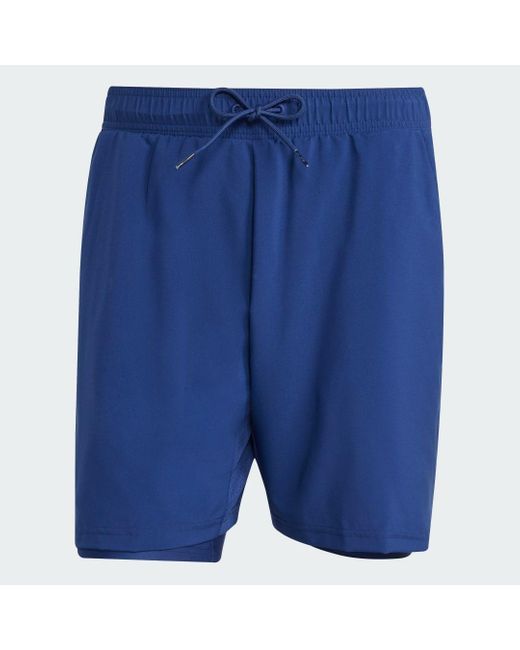 Adidas Club Tennis Climacool 2-In-1 Shorts in Blue für Herren