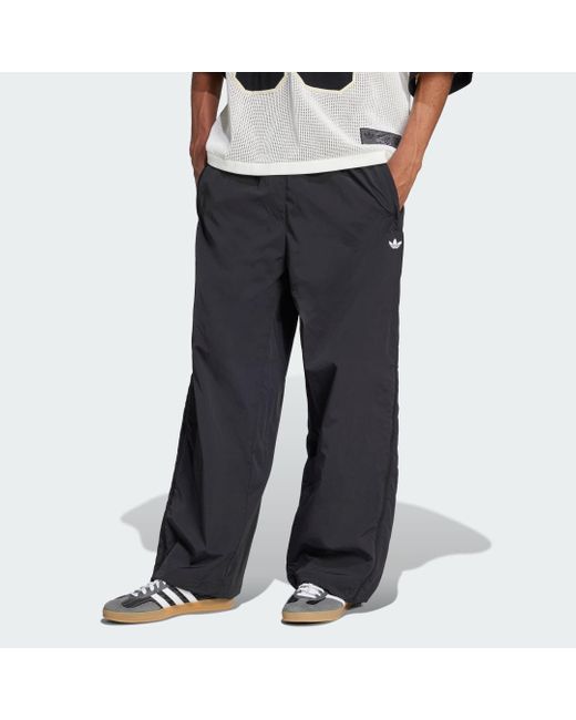 Adidas Gray Adilenium Season 3 Oversized Superstar Track Pants for men