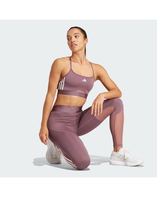 Adidas Purple Hyperglam Full-Length Leggings