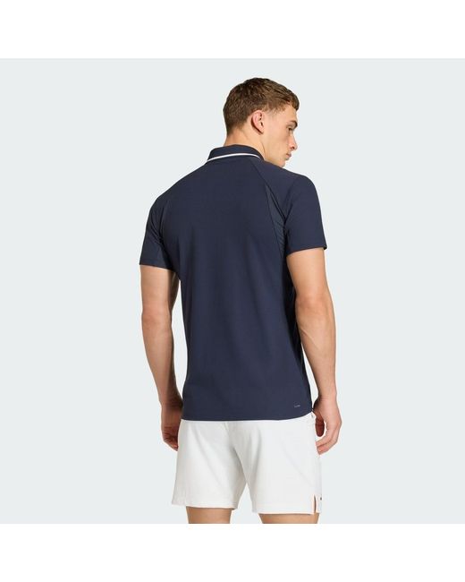 Adidas Blue Tennis Climacool Freelift Polo Shirt Pro for men
