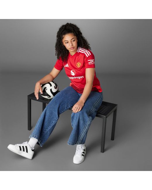 Adidas Red Manchester United 24/25 Home Jersey