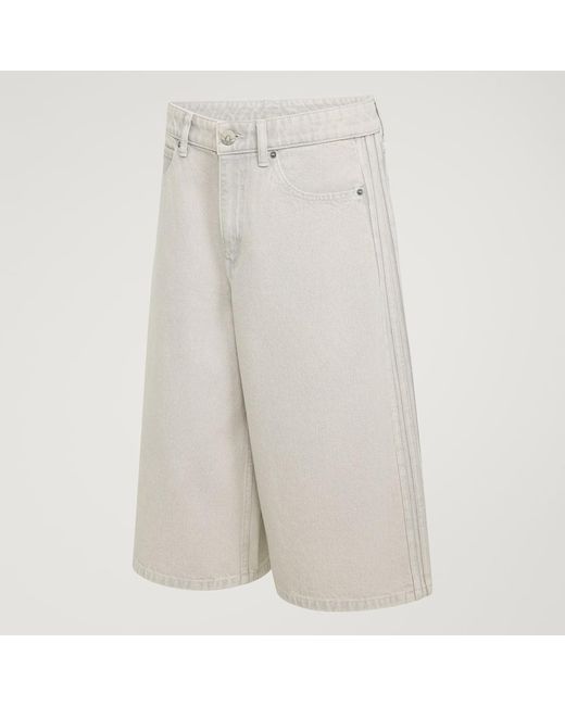 Adidas Gray Mid Rise Denim Jorts