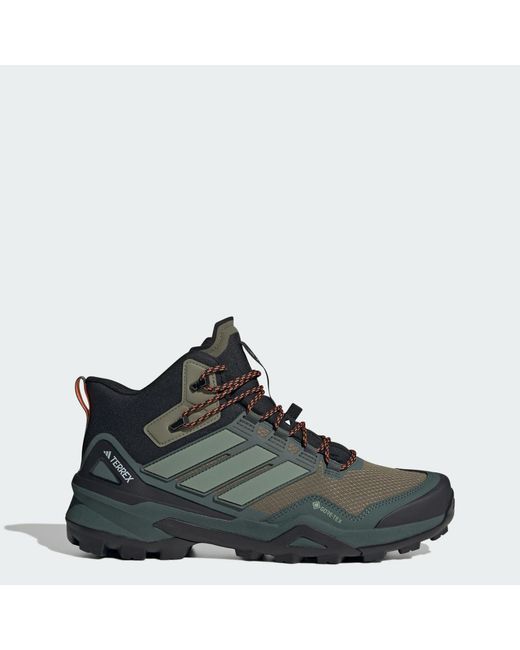 Adidas Green Terrex Skychaser Mid Gore-Tex Hiking Shoes for men