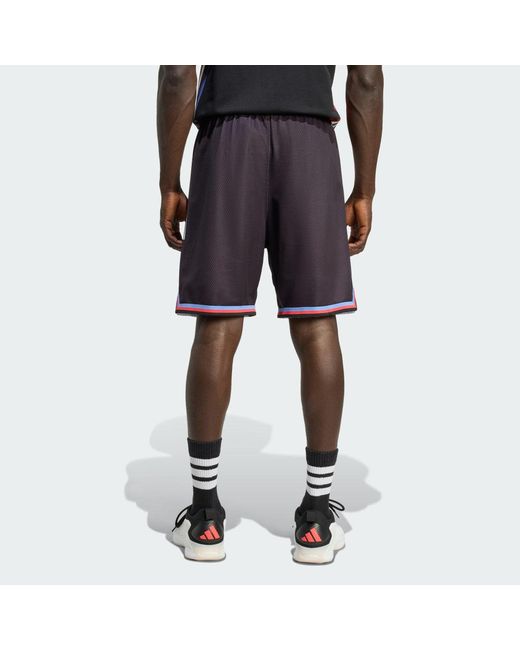 Adidas Red Paris Basketball Home Shorts for men