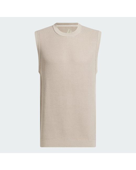 Adidas White Ultimate365+ Knit Vest for men