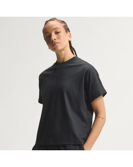 Adidas Black Soft Lux Loose T-Shirt
