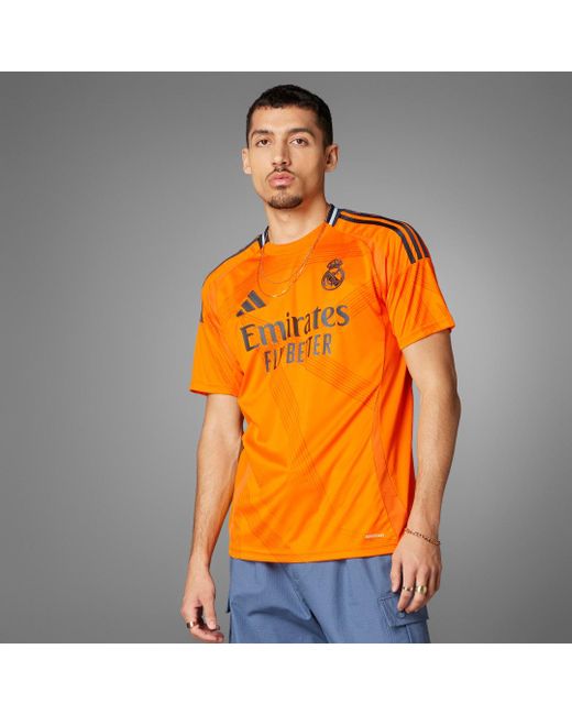 Camiseta Segunda Equipación Real Madrid 24/25 Adidas de hombre de color Orange