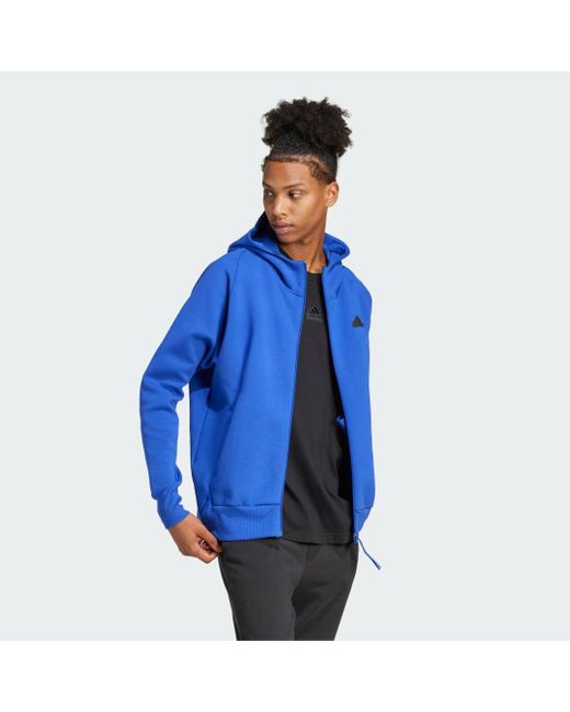 Veste de survêtement à capuche entièrement zippée Z.N.E. Premium adidas  pour homme en coloris Bleu | Lyst
