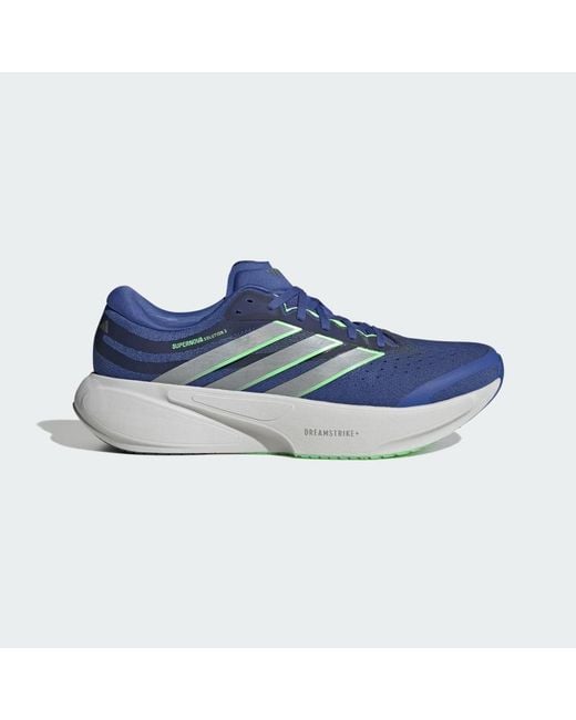 Adidas Blue Supernova Solution 3 Running Shoes for men