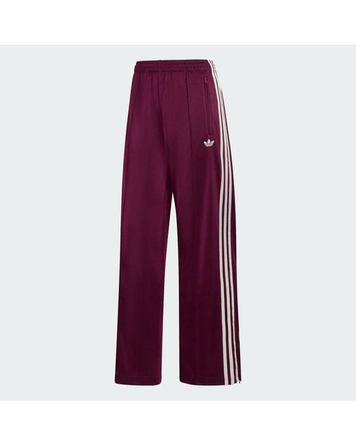 Adidas Originals Red Firebird Adicolor Loose Track Tracksuit Bottoms