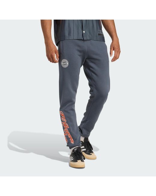 Adidas Blue Fc Bayern Us Pack Tracksuit Bottoms for men