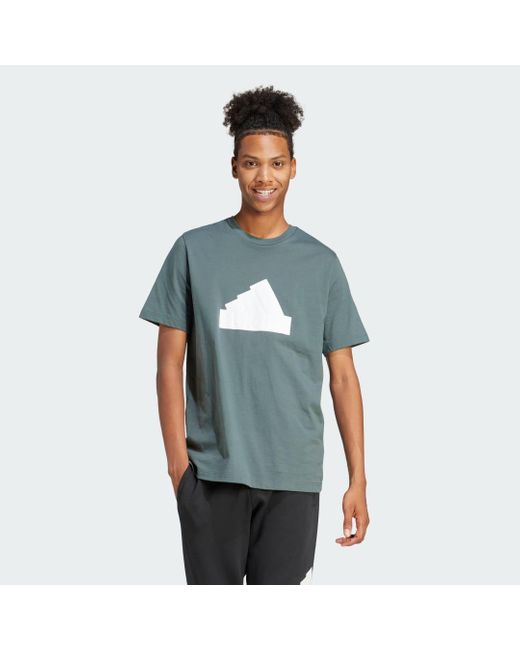 Adidas Green Future Icons Badge Of Sport T-shirt for men