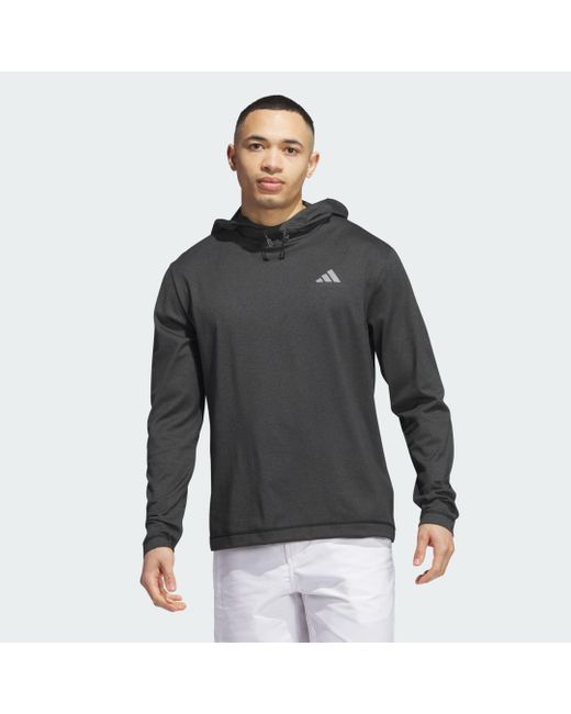 Adidas Black Lightweight Golf Hoodie for men
