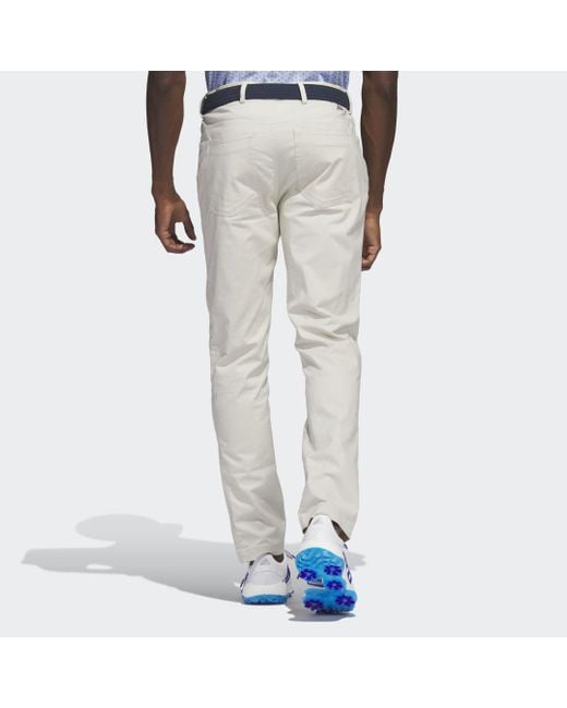 Pantalón Go-To 5-Pocket Golf adidas de hombre de color Blanco | Lyst